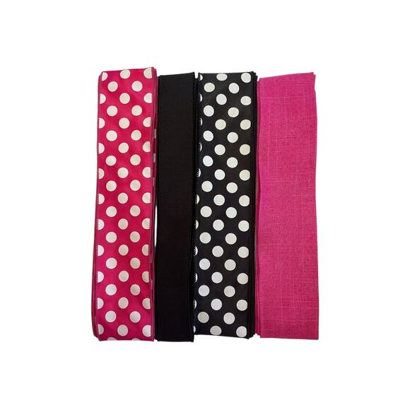 Hot Pink Minnie Mouse Wreath Kit, Sign & Ribbon Bundle Set, DIY Supply Set - Picture 2 of 4